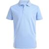 imageNautica Mens Uniform Short Sleeve Performance PoloLight Blue