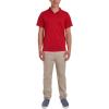 imageNautica Mens Uniform Short Sleeve Performance PoloRed
