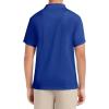 imageNautica Mens Uniform Short Sleeve Performance PoloRoyal Blue