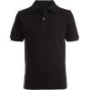 imageNautica Young Mens Uniform Short Sleeve Stretch Pique PoloBlack