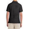 imageNautica Young Mens Uniform Short Sleeve Stretch Pique PoloBlack