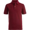 imageNautica Young Mens Uniform Short Sleeve Stretch Pique PoloBurgundy