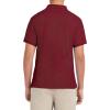imageNautica Young Mens Uniform Short Sleeve Stretch Pique PoloBurgundy