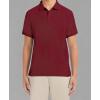 imageNautica Young Mens Uniform Short Sleeve Stretch Pique PoloBurgundy