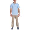 imageNautica Young Mens Uniform Short Sleeve Stretch Pique PoloLight Blue