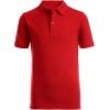 imageNautica Young Mens Uniform Short Sleeve Stretch Pique PoloRed