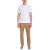 imageNautica Young Mens Uniform Short Sleeve Stretch Pique PoloWhite