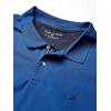 imageNautica mens Short Sleeve Stretch Solid Deck Polo ShirtEstate Blue
