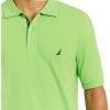 imageNautica mens Short Sleeve Stretch Solid Deck Polo ShirtLime Surf