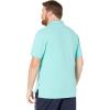 imageNautica mens Short Sleeve Stretch Solid Deck Polo ShirtPoolside Aqua