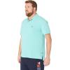 imageNautica mens Short Sleeve Stretch Solid Deck Polo ShirtPoolside Aqua