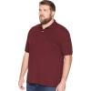 imageNautica mens Short Sleeve Stretch Solid Deck Polo ShirtRoyal BurgundyRed