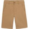 imageNautica Boys School Uniform Flat Front Twill ShortBurnished Khaki Stretch