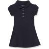 imageNautica Girls School Uniform Short Sleeve Polo DressNavyPrincess Seam