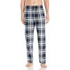 imageNautica Mens Cozy Fleece Knit Sleep PantsIndigo White Plaid