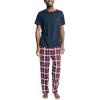 imageNautica Mens Flannel Plaid Pajama Pant SetNavy