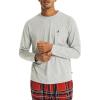 imageNautica Mens JClass Long Sleeve Sleep TopGrey Heather