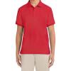imageNautica Young Mens Uniform Short Sleeve Stretch Pique PoloRed
