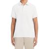 imageNautica Young Mens Uniform Short Sleeve Stretch Pique PoloWhite
