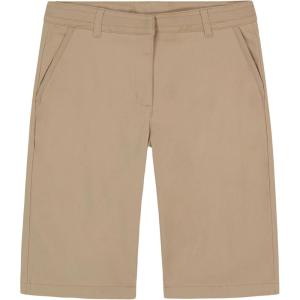 imageNautica Girls School Uniform Bermuda Shorts Pullon Fit Stretchy Material Functional PocketsKhaki Twill