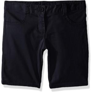 imageNautica Girls School Uniform Bermuda Shorts Pullon Fit Stretchy Material Functional PocketsNavy Su