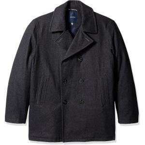 imageNautica Mens Big Wool Peacoat  SizesChar Gray