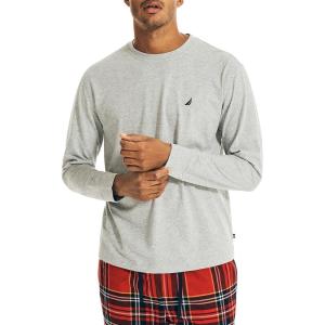 imageNautica Mens JClass Long Sleeve Sleep TopGrey Heather