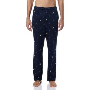 imageNautica Mens Soft Knit Sleep Lounge PantNavy Logo