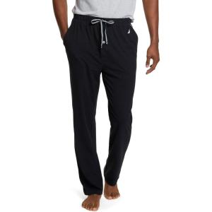 imageNautica Mens Soft Knit Sleep Lounge PantTrue Black