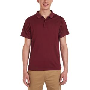 imageNautica Mens Uniform Short Sleeve Performance PoloBurgundy