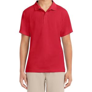 imageNautica Mens Uniform Short Sleeve Performance PoloRed