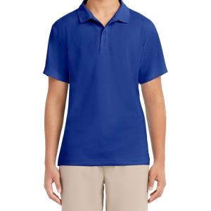 imageNautica Mens Uniform Short Sleeve Performance PoloRoyal Blue