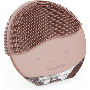 imageNautica PC110 DualSided Sonic Silicone Face Scrubber with USB Charging ampamp LED Indicator  Waterproof Rechargeable Face Exfoliator Brush with Sonic Technology for Deep CleansingPowder
