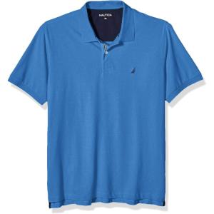 imageNautica mens Short Sleeve Stretch Solid Deck Polo ShirtDelft