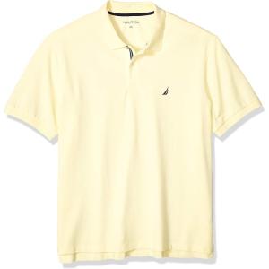 imageNautica mens Short Sleeve Stretch Solid Deck Polo ShirtFrench Vanilla