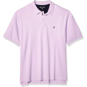 imageNautica mens Short Sleeve Stretch Solid Deck Polo ShirtLavendula