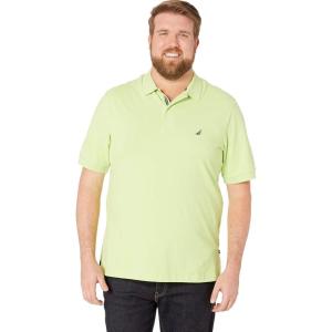 imageNautica mens Short Sleeve Stretch Solid Deck Polo ShirtMist Green
