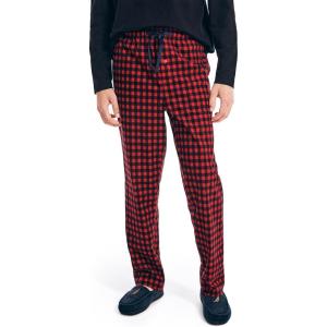 imageNautica mens Sustainably Crafted Sleep PantNautica Red