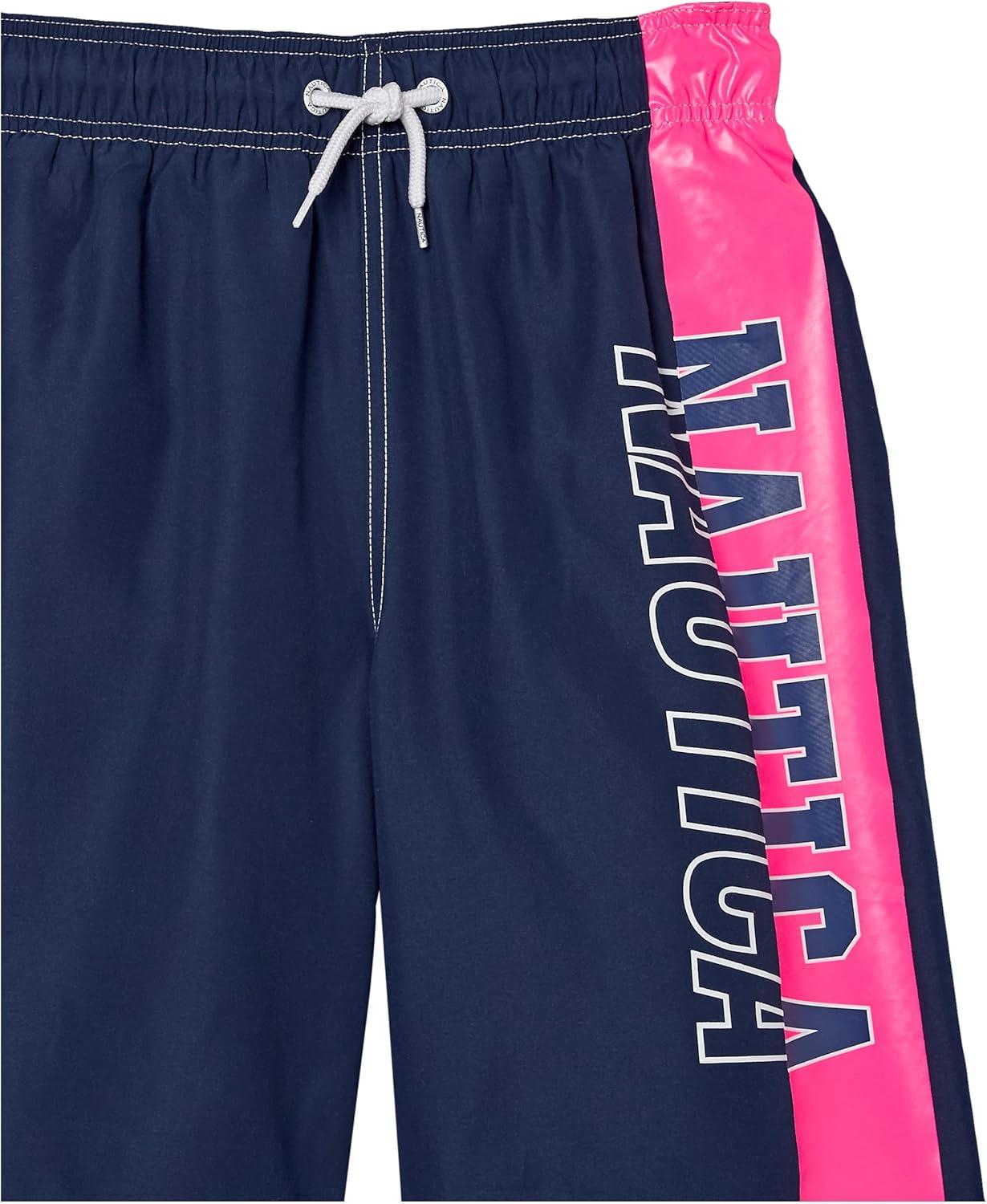 imageNautica Boys 47 Swim TrunkAop Carmine Fk20