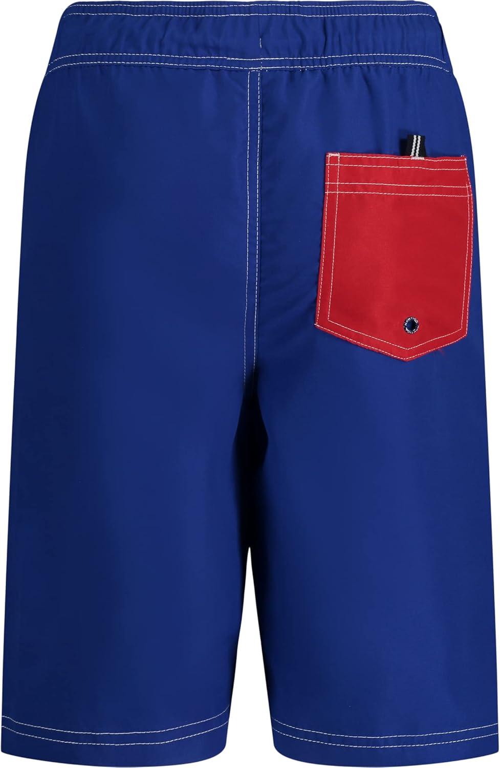 imageNautica Boys 47 Swim TrunkExploded Surf the Web