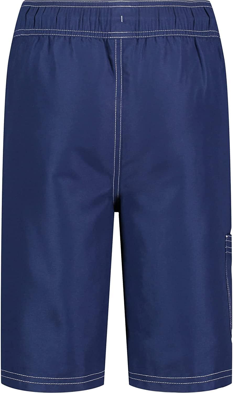 imageNautica Boys 47 Swim TrunkJ Navy Stripe