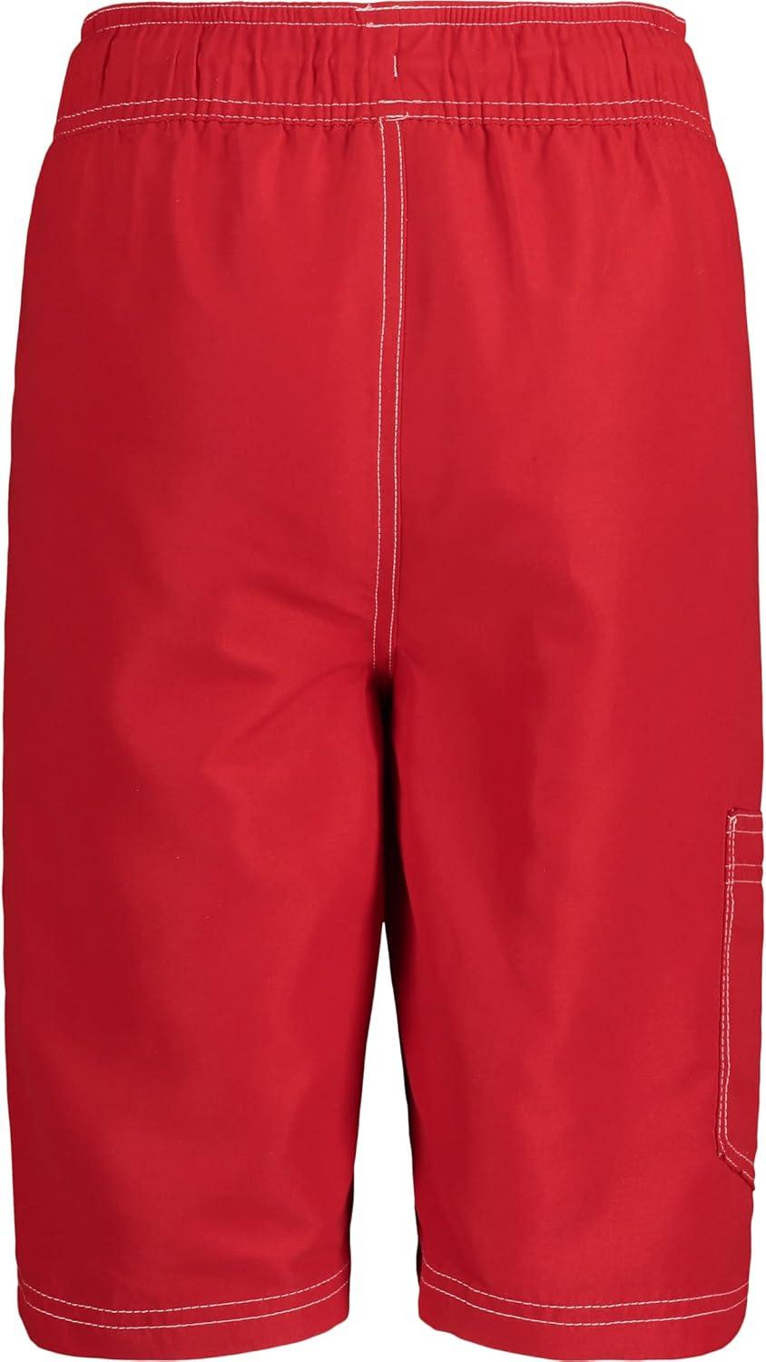 imageNautica Boys 47 Swim TrunkSide Stripe Carmine Fk13