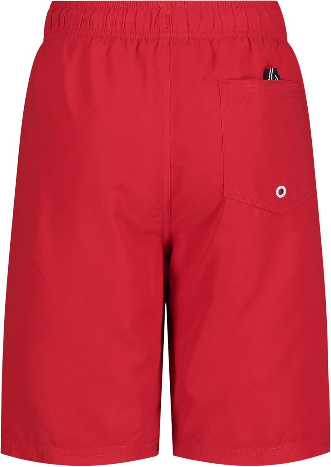 imageNautica Boys 47 Swim TrunkVert Logo Carmine