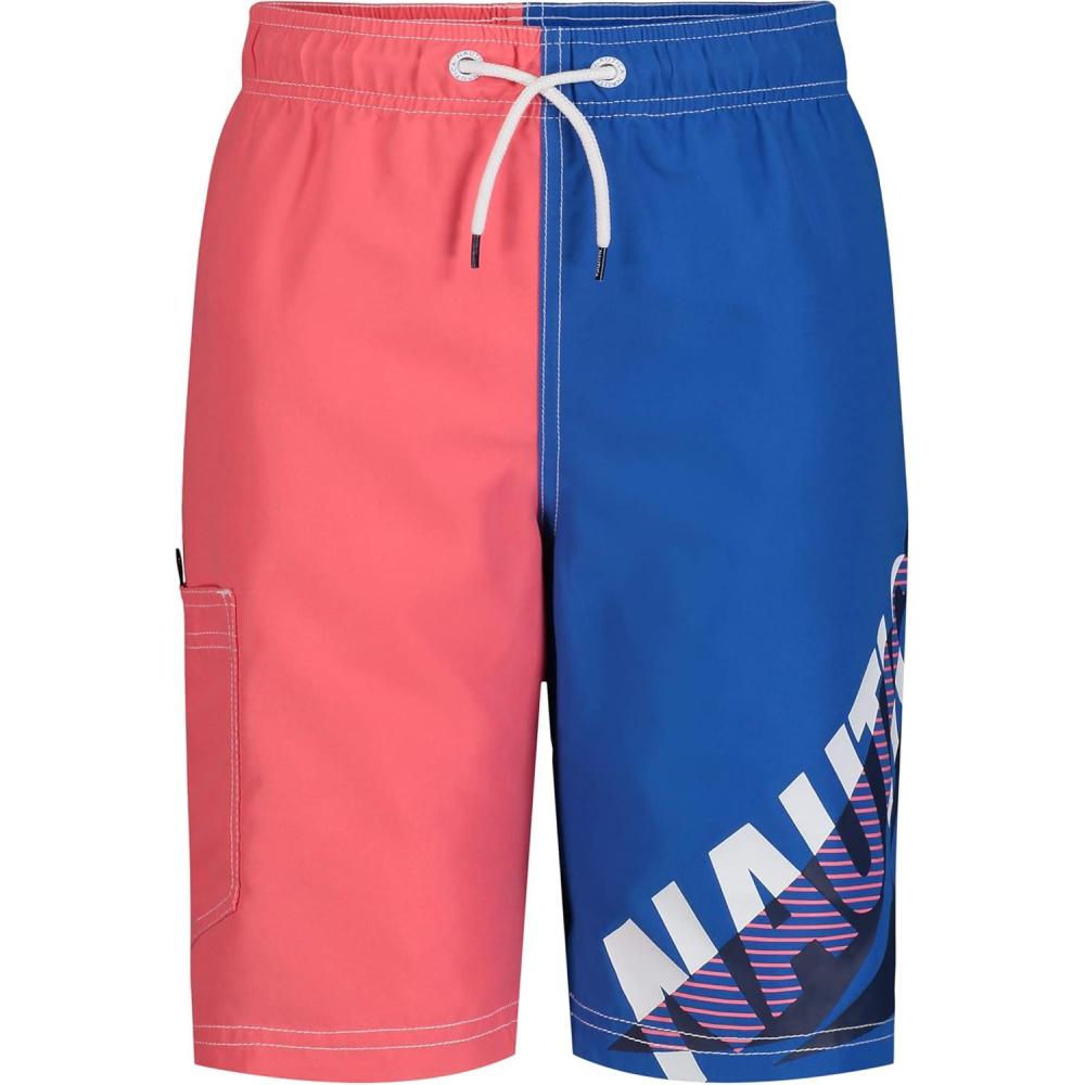 imageNautica Boys 47 Swim TrunkTailwinds Teaberry