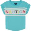 imageNautica Girls Short Sleeve Graphic Logo TShirt Everyday Casual Wear Soft ampamp Comfortable FitBlue Radiance