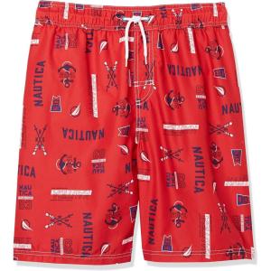 imageNautica Boys 47 Swim TrunkAop Carmine Fk20