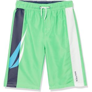imageNautica Boys 47 Swim TrunkExploded Neon Green Fk17