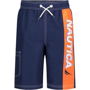 imageNautica Boys 47 Swim TrunkIn Motion J Navy