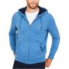 imageNautica Long Sleeve Sueded Fleece Full Zip Hoodie Sweatshirt SweaterBlue