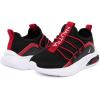 imageNautica Kids Athletic SlipOn Sneakers  Comfortable Bungee Running Shoes for Boys and Girls  Stylish and Supportive Footwear for Active Kids Big KidLittle KidToddlerBlack Redshay